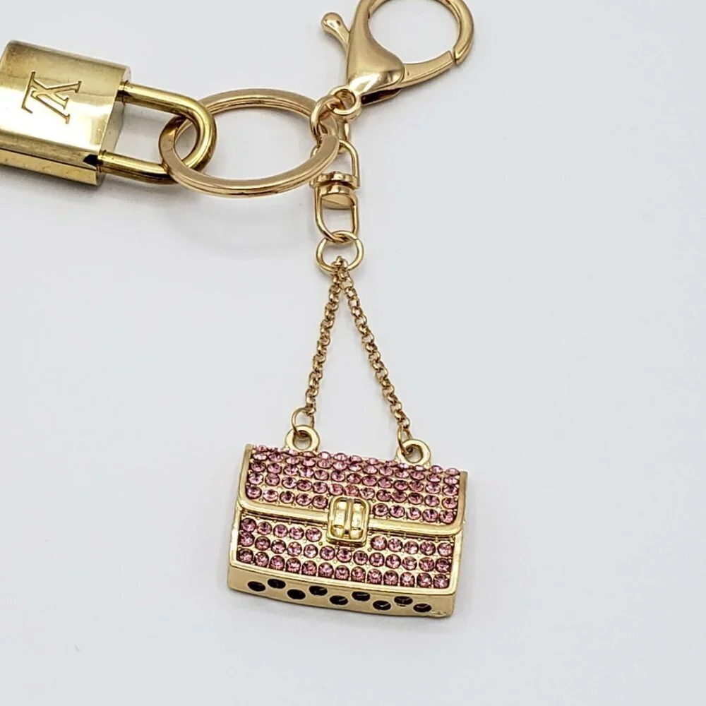 Louis Vuitton Gold Padlock 🔑 Authentic LV Unbranded Keychain Bag Charm